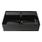 Alfi Brand ALFI brand ABC901-BM Black Matte 24" Modern Rectangular Above Mount Ceramic Sink with Faucet Hole ABC901-BM - alternate 7